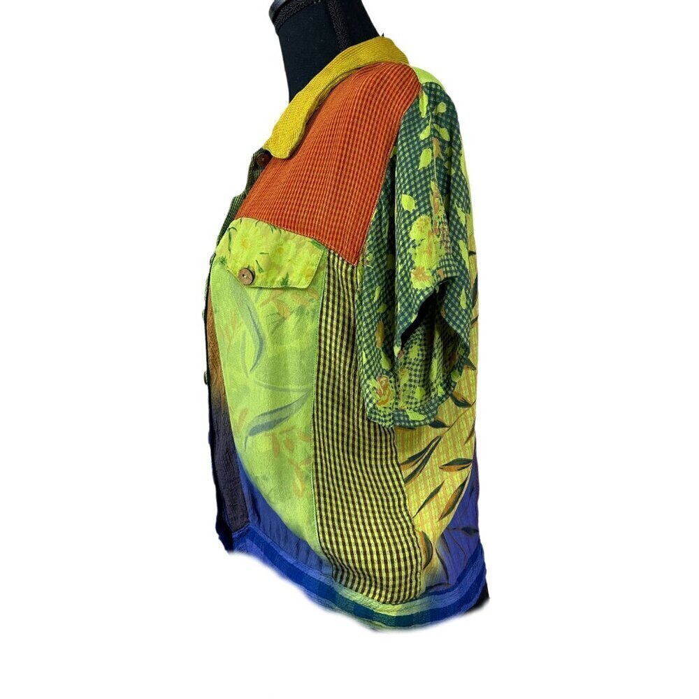 Sacred Threads Multicolor Patchwork Jacket - image 2